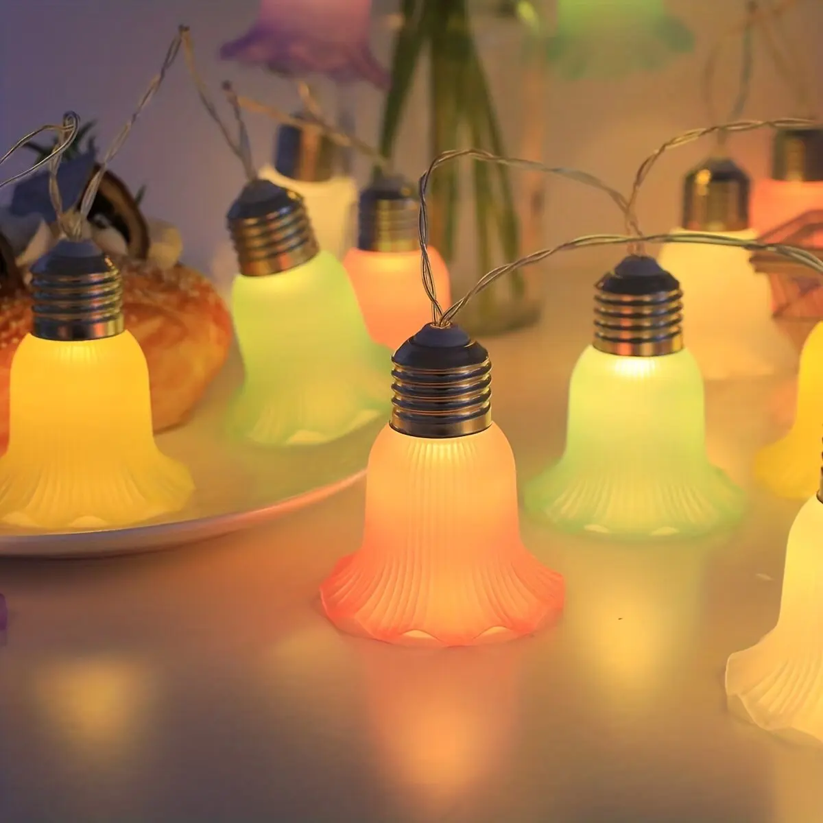 10/20LED Ballet Skirt String Lights,Morning Glory Fairy Lamps,Weddings Valentine'S Day Birthday Parties Christmas Decorations