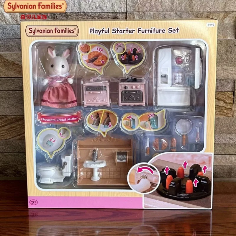

In Stock Sylvanian Families Sweet Furniture Suit Authentic Dollhouse Sweet Cottage Furniture Toy Figure For Girls Christmas Gift