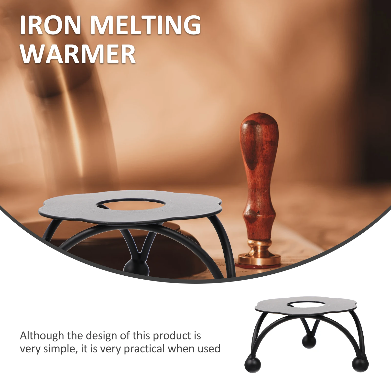 

Sealing Wax Stove Premium Iron Wax Melter for DIY Envelope Wedding Invitations Retro Letters Gift Heating Portable