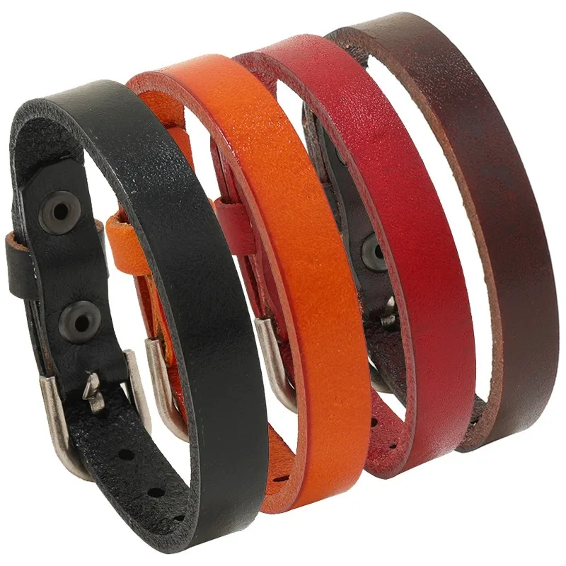 High Quality Leather Bracelets for Men Women Classic Simple Fashion Leather Wrap Bracelet Bangle Wristbands Jewelry Male Gifts