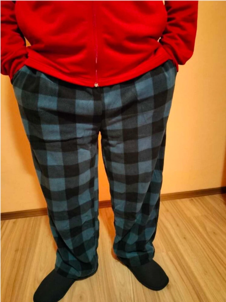 American Harajuku Casual Gingham Print Men's Loose Fit Wide Leg Pants Drawstring Waist Daily Work Fall Winter Vacation Gift 2026