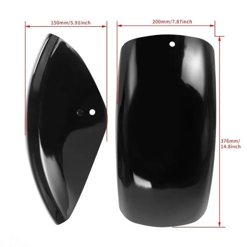 G7NA Motorrad-Schutzblech, verstärkter hinterer Kotflügel, stilvoller, kurzer, flacher Schmutzfänger, geeignet für 883 XL1200 – Detail 6