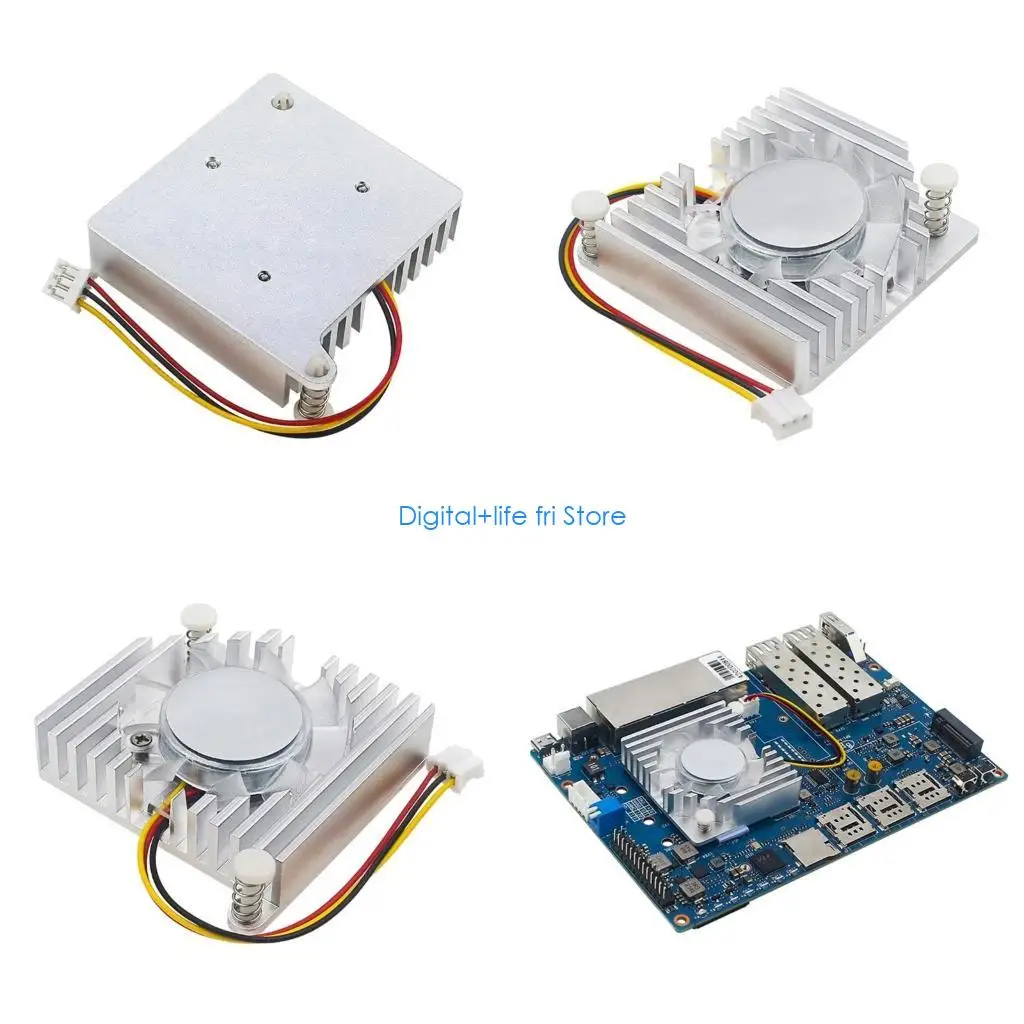 

E06D Cooling Radiators Fan for Banana Development Board Aluminum Heatsink