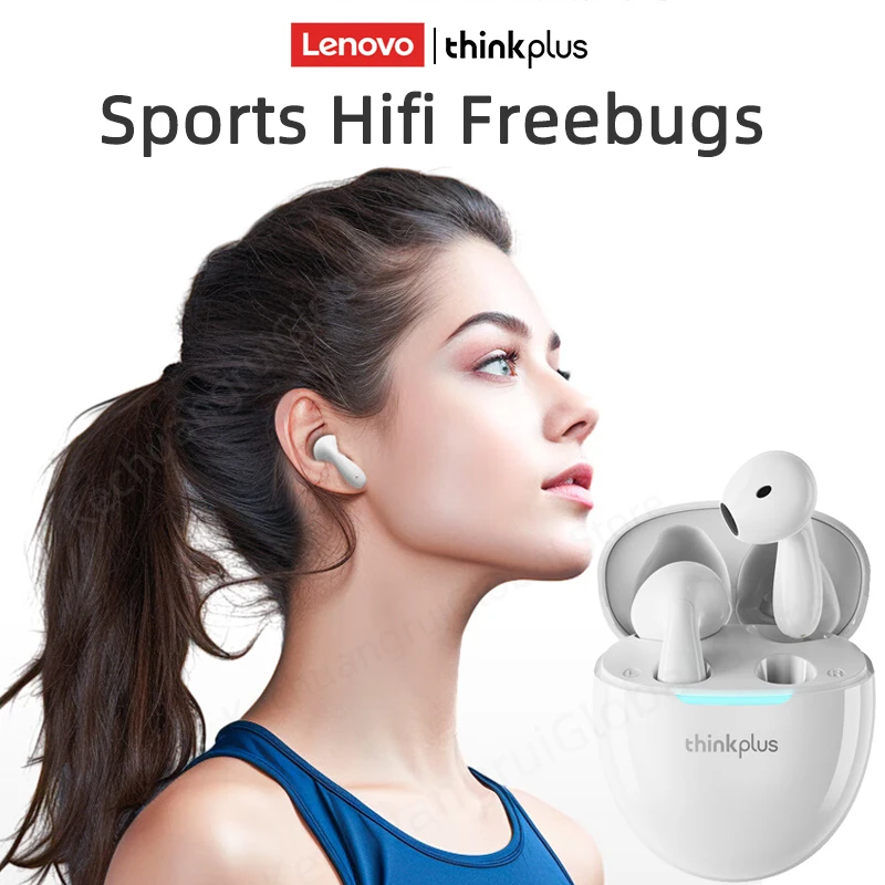 New Lenovo LP48 TWS bezprzewodowe słuchawki Bluetooth 5.4 słuchawki do gier darmowe sportowe słuchawki douszne HIFI muzyka redukcja szumów zestaw