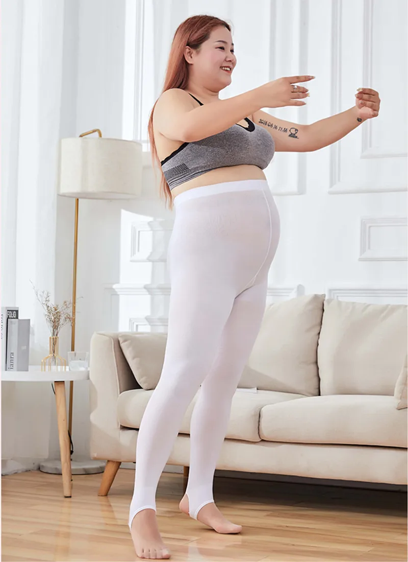 Neue Weiße Ballett-Tanzstrumpfhose Frühling Herbst Übergröße Damen Samt-Strumpfhose Atmungsaktive Dehnbare Strümpfe Damen-Feinstrumpfhose – Detail 6