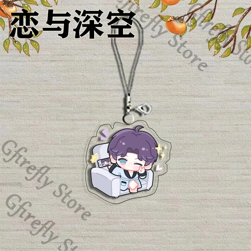 Liefde en Deepspace Hangende Drop Anime Rafayel Q Versie Sleutelhanger Acryl Zayne Schooltas Hanger Xavier Versieren Sleutelhanger Gift
