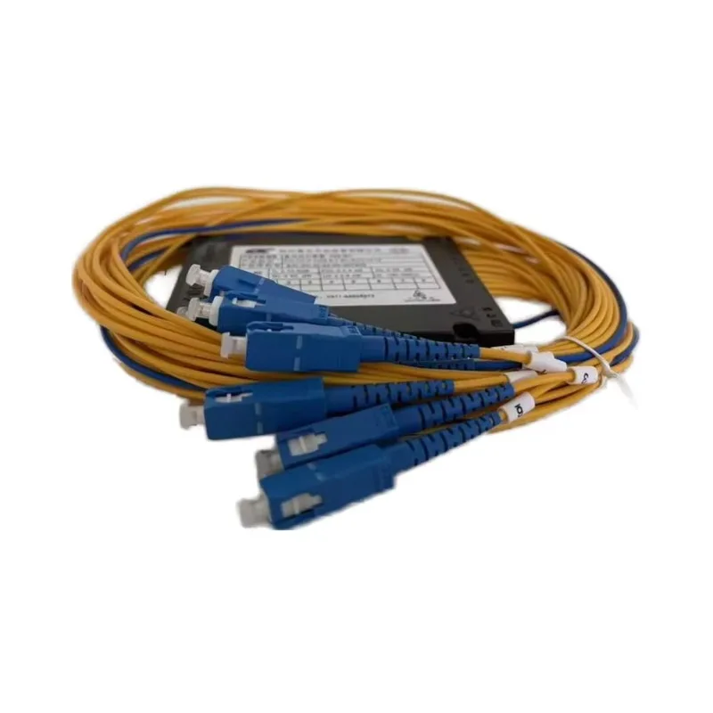 ABS Housing FTTH PLC Fiber Optic Splitter 1x2 1x4 1x8 1x16 1x32 1x64 With SC LC Connectors For Outdoor 3G 4G Optical Network