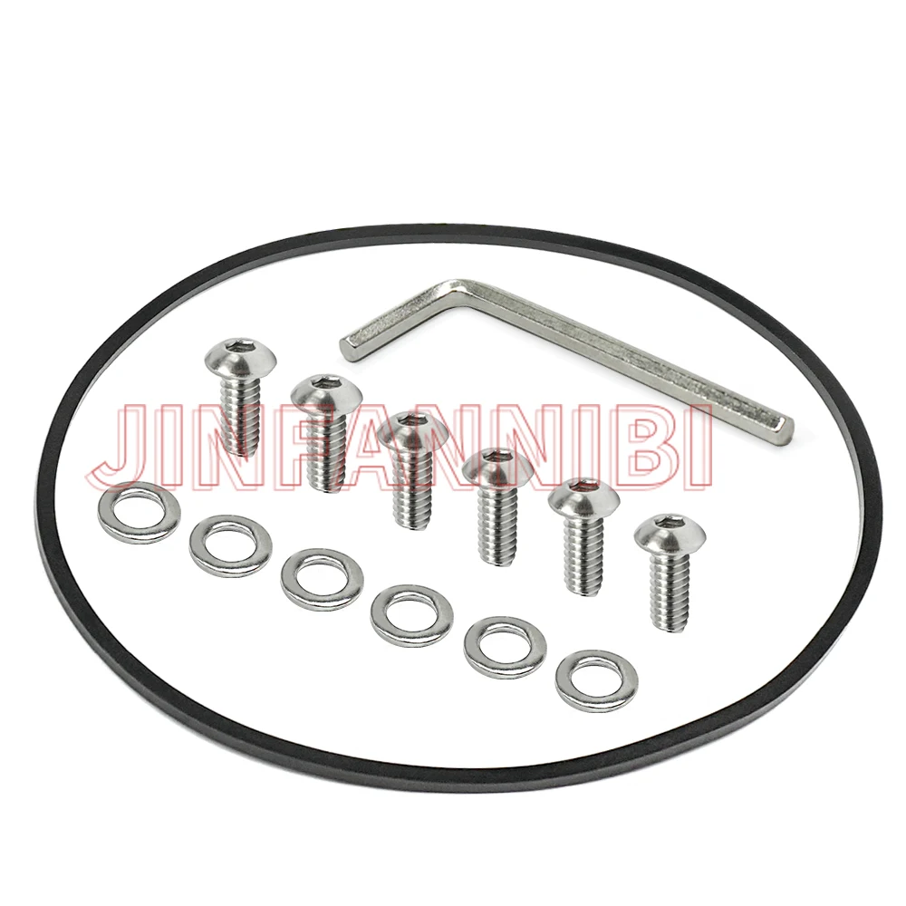 304 Stainless Steel Clutch Cover Bolts & O-Ring Gasket for Harley Iron 883 1200