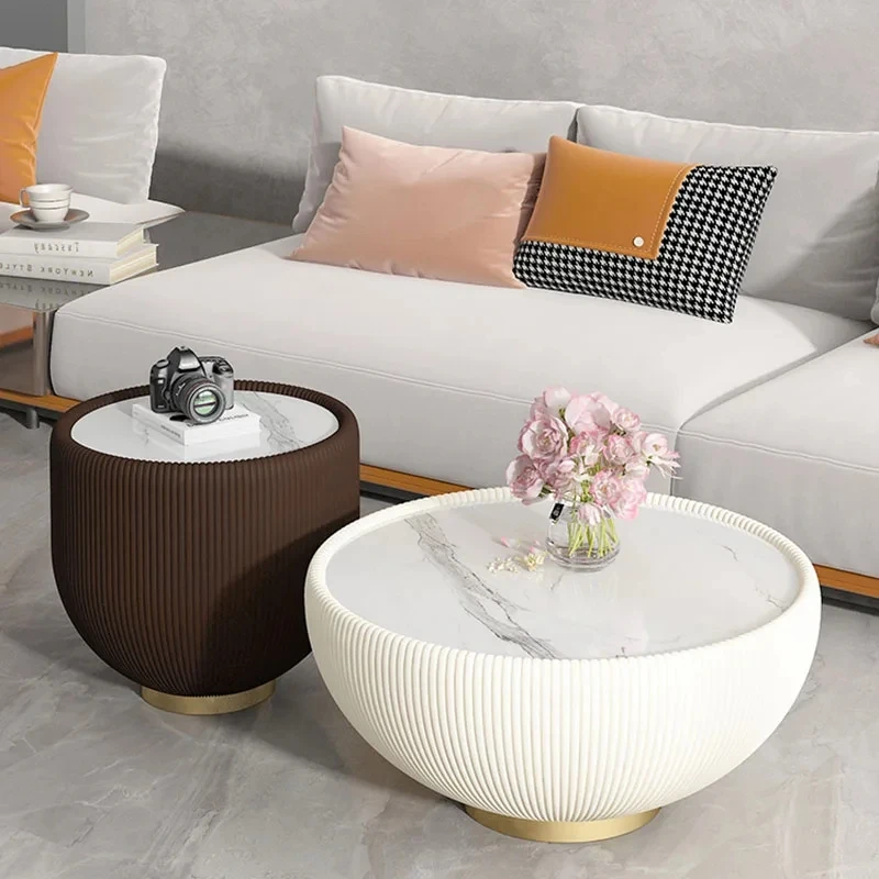 

Nordic Living Room Coffee Table Hardcover Design Aesthetic Coffee Table Minimalist Round Bedroom Stolik Kawowy Home Furniture
