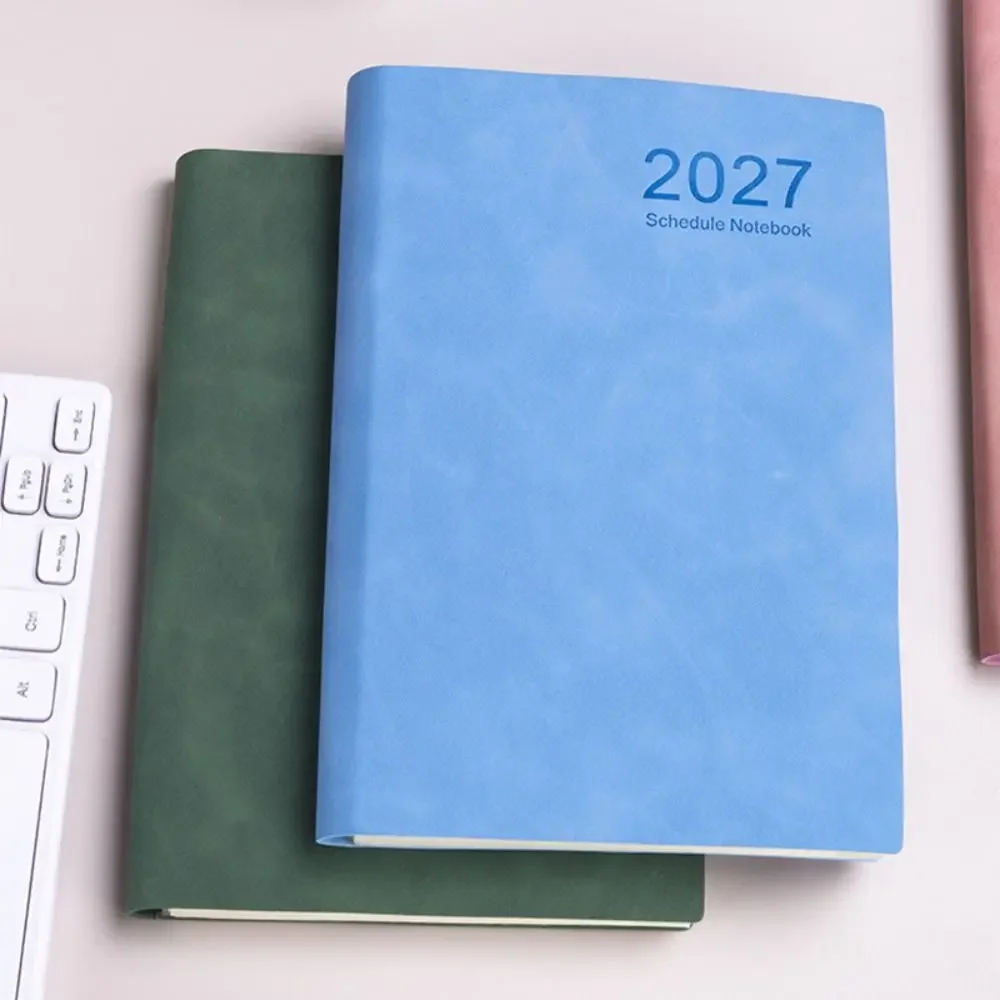 Tragbarer A5 2027 Planer, 365-Tage-Agenda mit monatlichen und wöchentlichen Planungsseiten, effizientes Terminplaner-Notizbuch für Schule, Büro und Arbeit – Detail 7