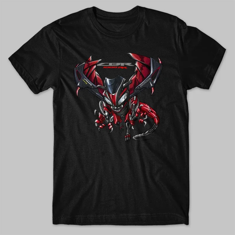 Classic Japanese Motorcycle CBR 1000RR Dragon Inspiration T-Shirt New O-Neck Summer Short Sleeve