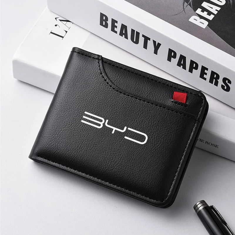 Leather Car Driver ID & Card Wallet for BYD ATTO 3, Han, Qin - Image 4
