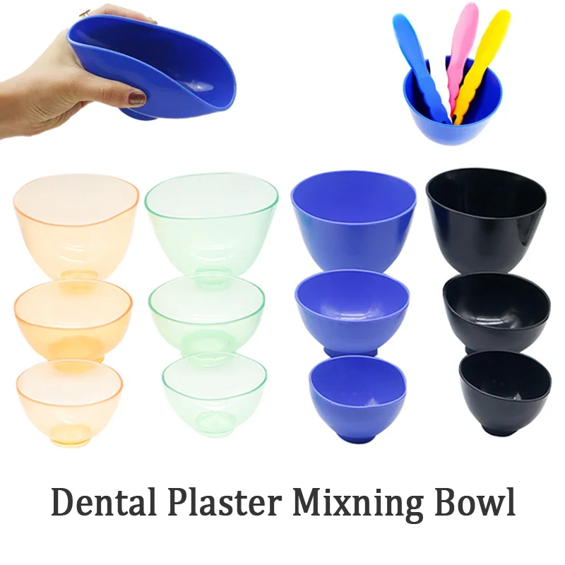 Dental Plaster Mixing Bowl Dentistry Tool Materials Silicone Face Mask Bowl Transparent Oral Cleaning Dentist Lab Products