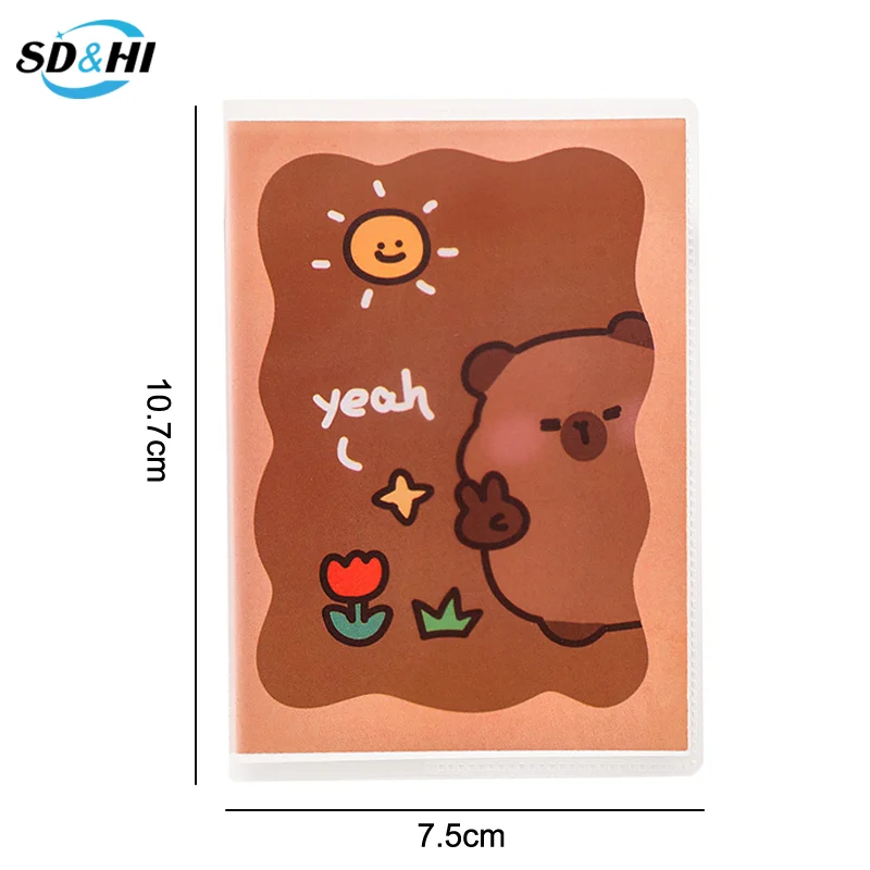 Cartoon Capybara Notebook Tragbare Mini Tasche Notebook Hohe Qualität Notizblock Student Schreibwaren Schule Bürobedarf Geschenke