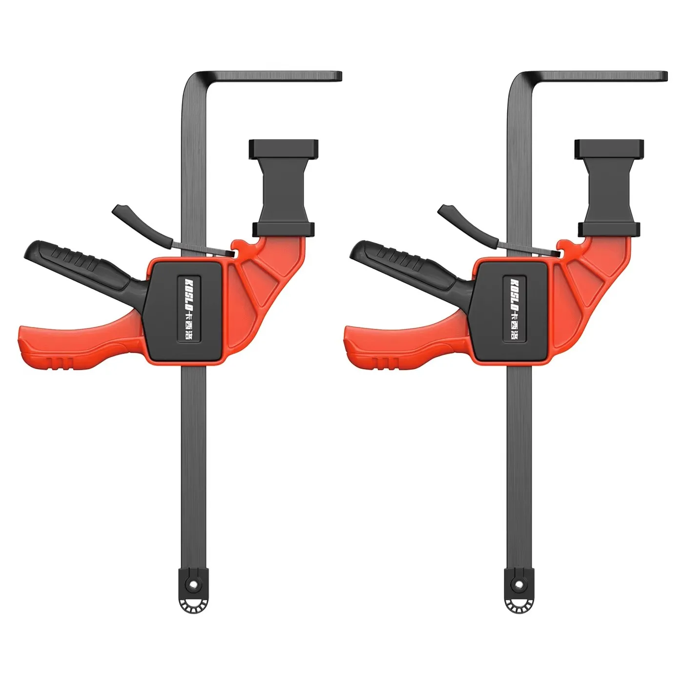 Upgraded Quick Release Tracksaw Guide Rail Clamp with F Clip and Pressure Plate for Woodworking Desktop Secure Fixing Tool