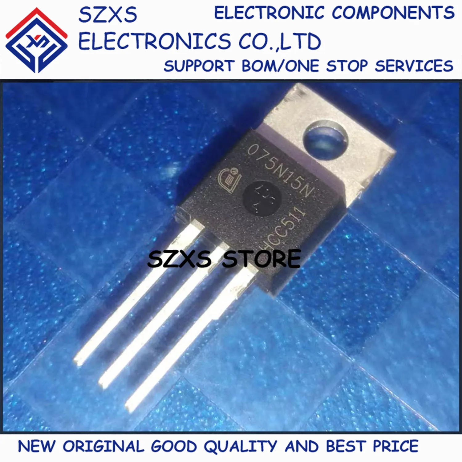 New Original 10Pcs 075N15N IPP075N15N3G TO-220 100A 150V MOSFET Field-Effect Transistor In Stock Good Quality