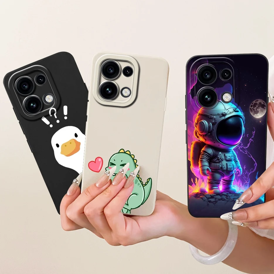 For Oppo Reno 16F 5G Case Reno16 Pro CPH2863 Cute Fashion Cartoon Cover Soft Silicone Case For Oppo Reno 16 Pro Reno16 F 5G Bags