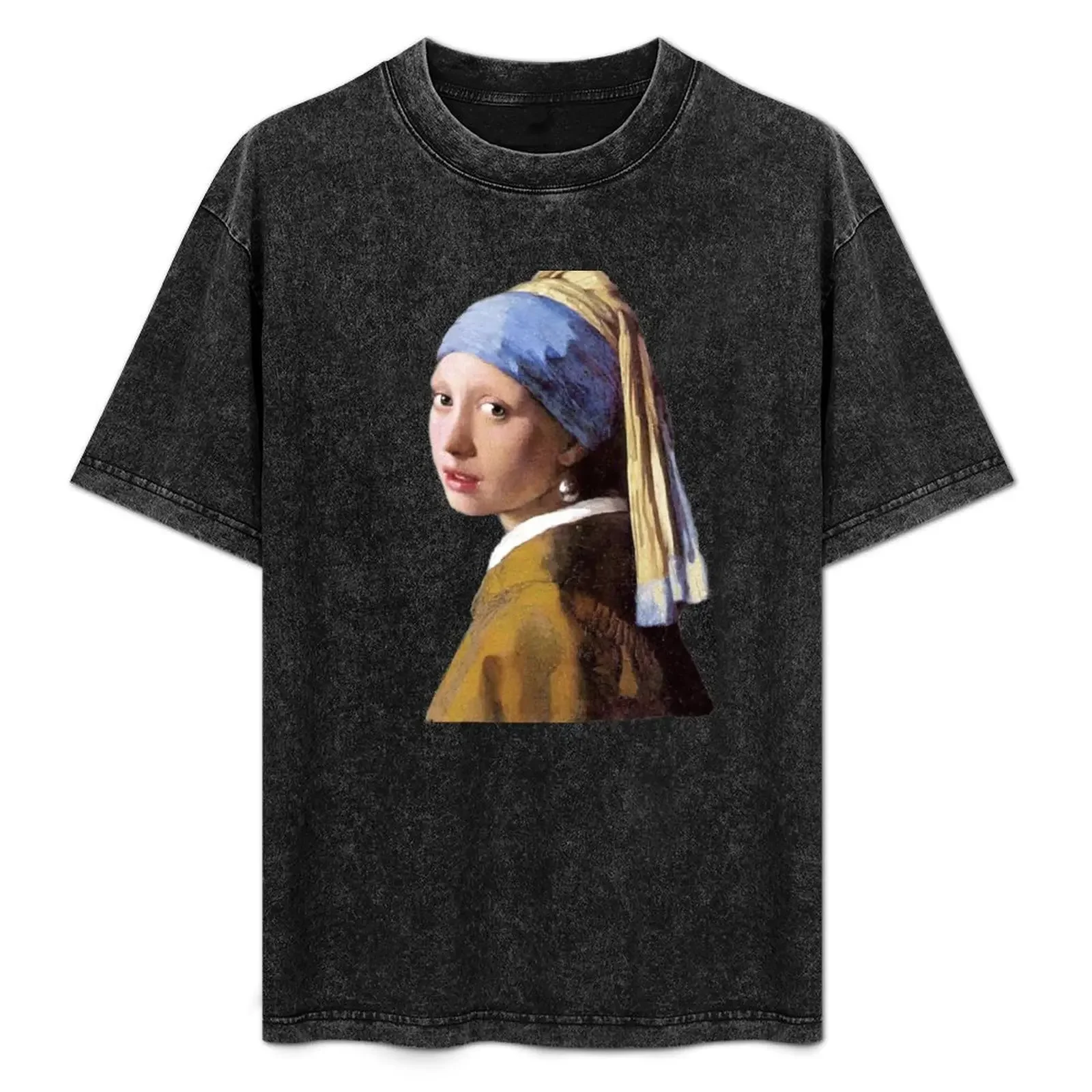 girl with a pearl earring T-Shirt plus size tops shirts graphic tees vintage clothes black t-shirts for men