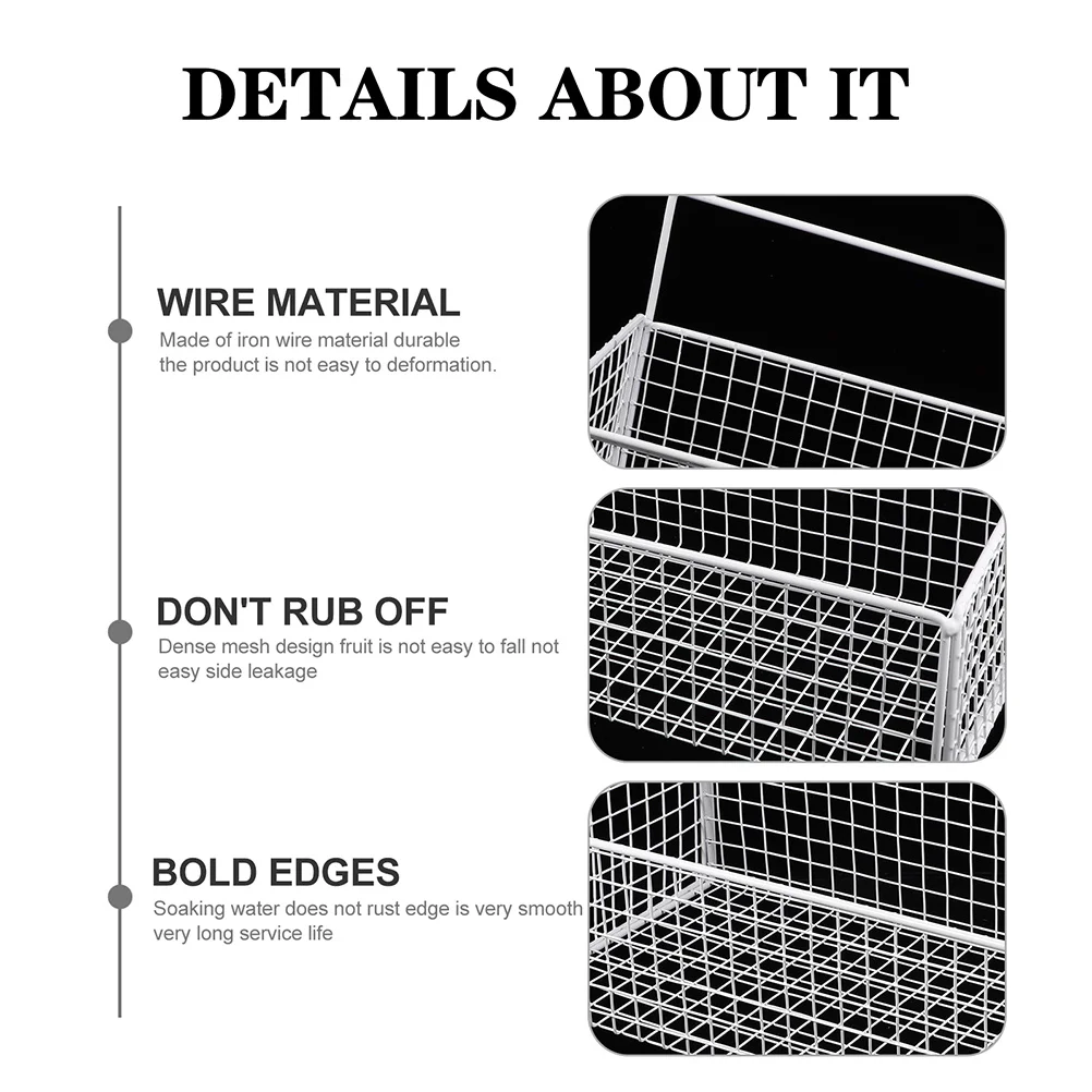 

Kitchen Storage Rack Wall Mount Metal Basket For Spice Seasoning Organizer Vegetable Fruit Sundries Container Hollow