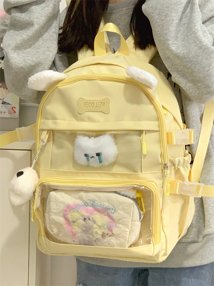 Transparent Bookbag Doll Display Bag Concert Backpack - See-through Storage for Toys And Concert Essentials