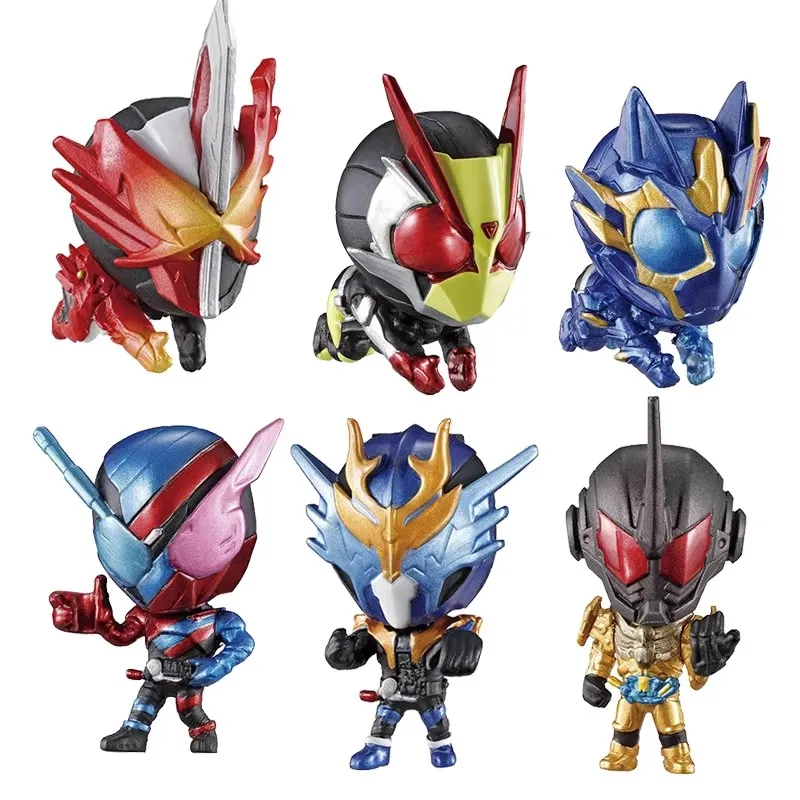 

Bandai Original 6Pcs Gashapon Hugcot KAMEN RIDER Toys For Kids Gift Collectible Model Ornaments
