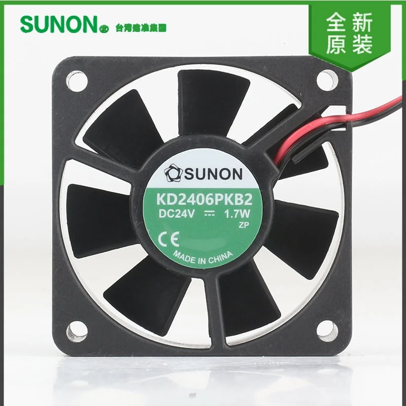 

New SUNON Precision KD2406PKB2 5V 12V 48V DC 24V 1.7W 6CM 6020 60X60X20MM 2-pin Fan