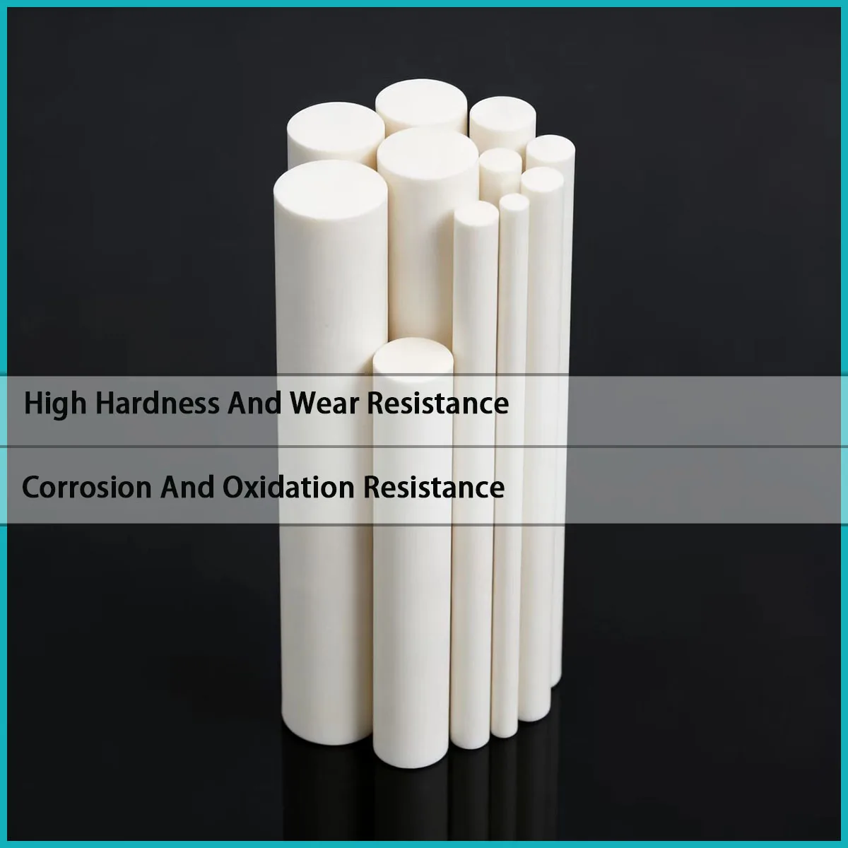 Aluminum Oxide Ceramic Rod with a Diameter of 0.5-30mm Is Used in Electronics, Machinery, Chemical Industry, Textiles, Etc