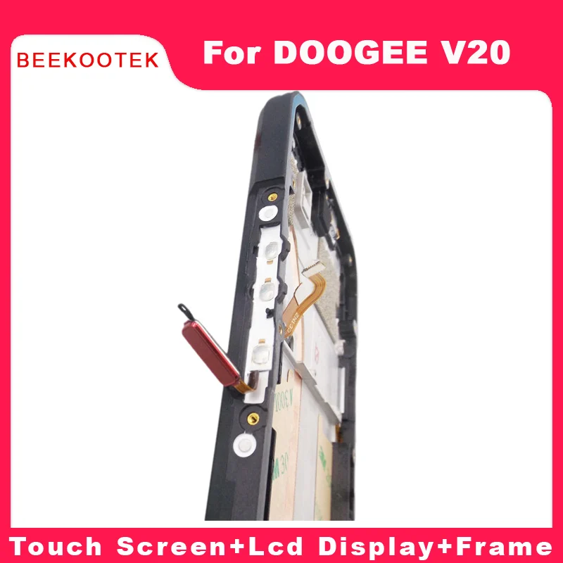 Imagem -02 - Original Doogee V20 Display Lcd Mais Touch Screen Digitzer Montagem com Frame Reparação Acessórios de Substituição Parte para Doogee V20 Novo