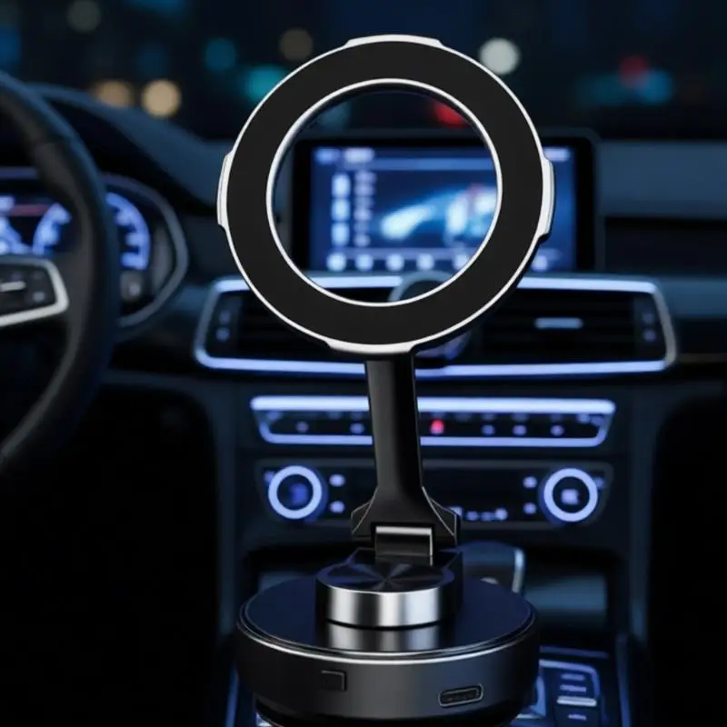 

Universal Phone Mount For Vehicle Interior Featuring Washable Rubber Base D2RC