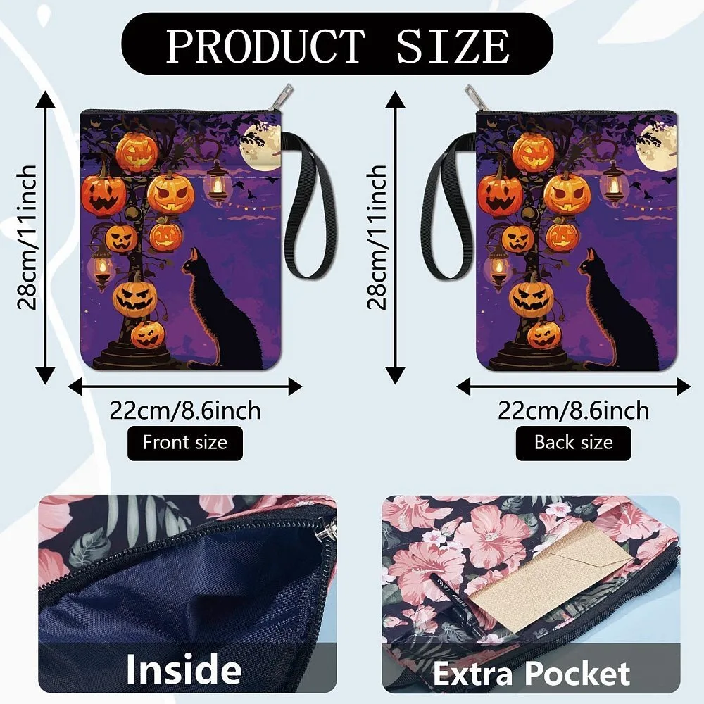 Cloth Book Cover Notebook Wraps Rectangle Cat Shape 280x220mm