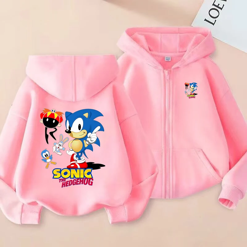 

Soniced Children's Cardigan Jacket Autumn Winter Outdoor Windproof Warm Clothing Cute Cartoon Anime Pattern Coat Birthday Gift