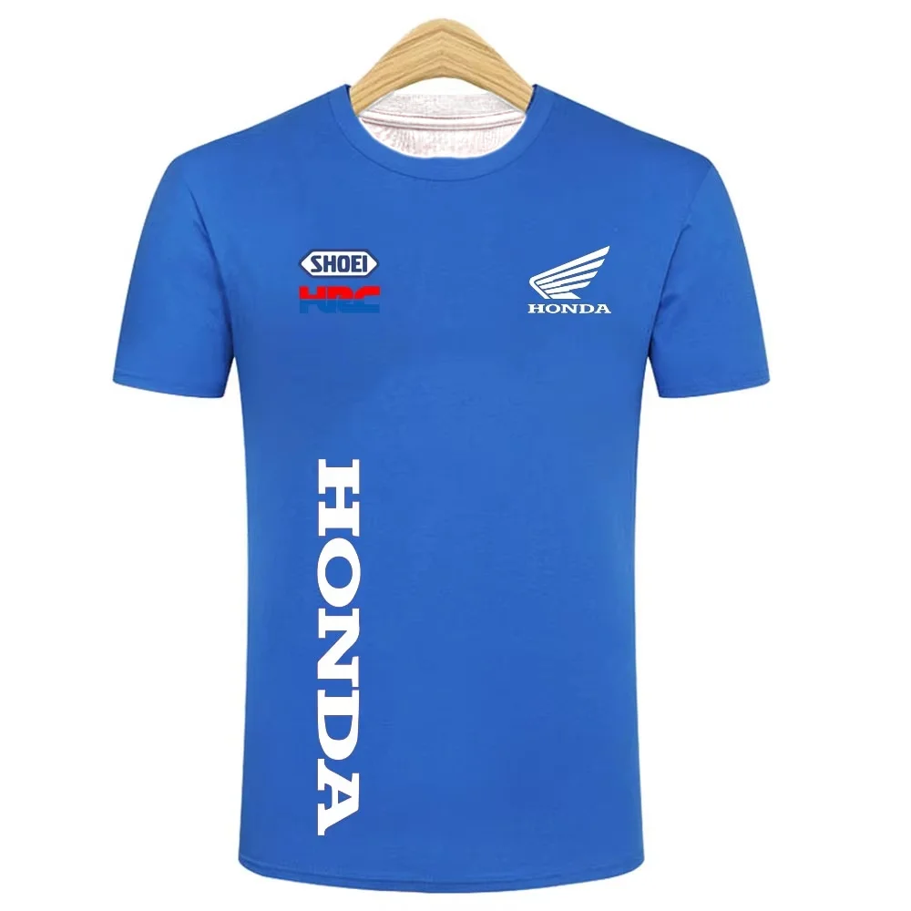 

HONDA Summer Men's Honda T-shirt Simple and Fashionable Summer Casual Short Sleeved Harajuku Breathable Top Motocross Jersey