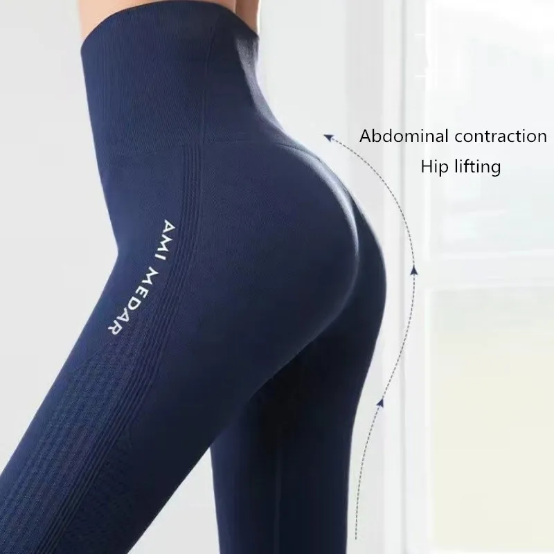 Women Fitness Seamless Leggings High Waist Elastic Solid Yoga Leggings Gym Trainning Joggings Pants Female