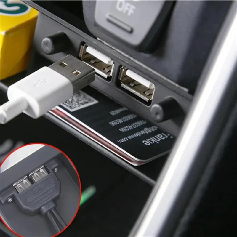 Center Console Organizer For Toyota RAV4 2024 2023 2021 2020 2019 Accessories, Tray Insert Divider Storage Box With 2 USB Ports
