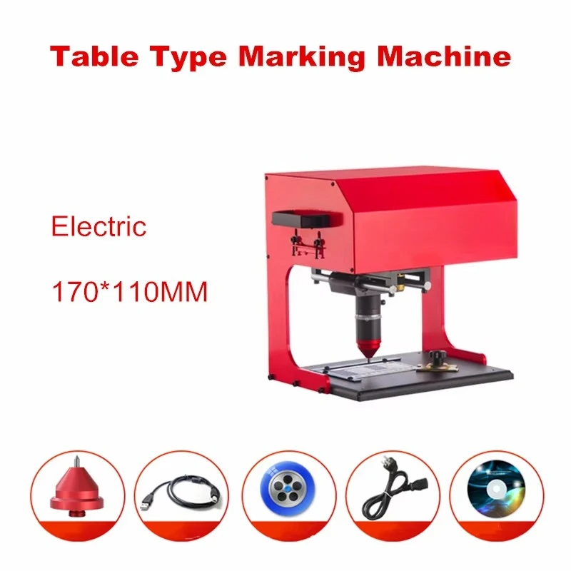Desktop Pneumatic Electric Marking Machine Metal Parts Car Nameplate Engraving Machine