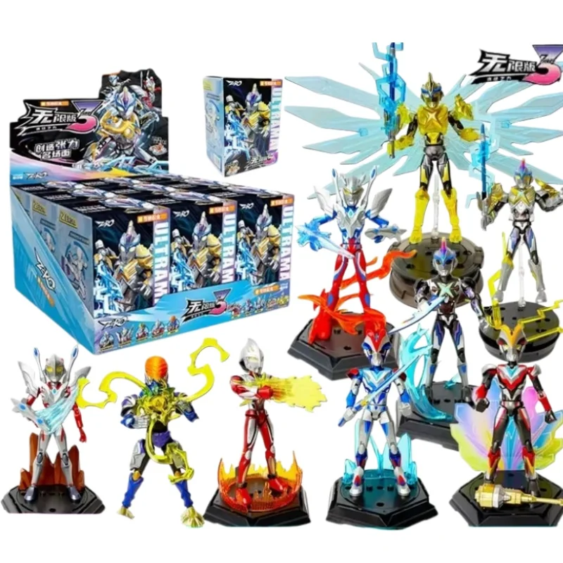In Stock KEEPPLEY Ultraman Zero 03 Ultraman X Zero Nexus Victory Greeza Zalgorg ​Assembled Movable Model Toys