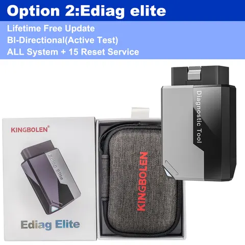 Новый диагностический сканер KINGBOLEN EDIAG ELITE 2026 года для автомобилей: все системы, 15+ функций сброса, встроенный CAN FD, FCA, пожизненные бесплатные обновления, OBD2