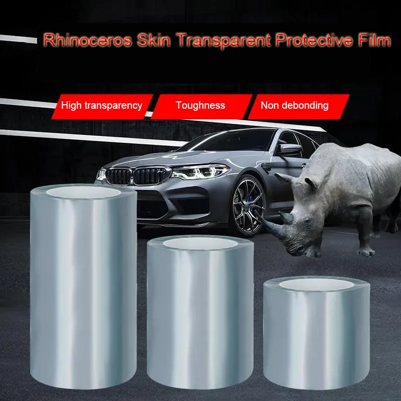 10/15/20*100cm Car Rhino Skin Protective Film Bumper Hood Paint Protection Sticker Anti Scratch Clear Transparent Film Accessory