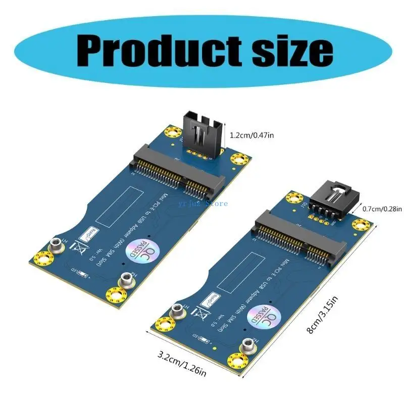 583D Mini PCIE Module Adapter Expansion Card Mini PCIE to USB 2.0 Adapter Module