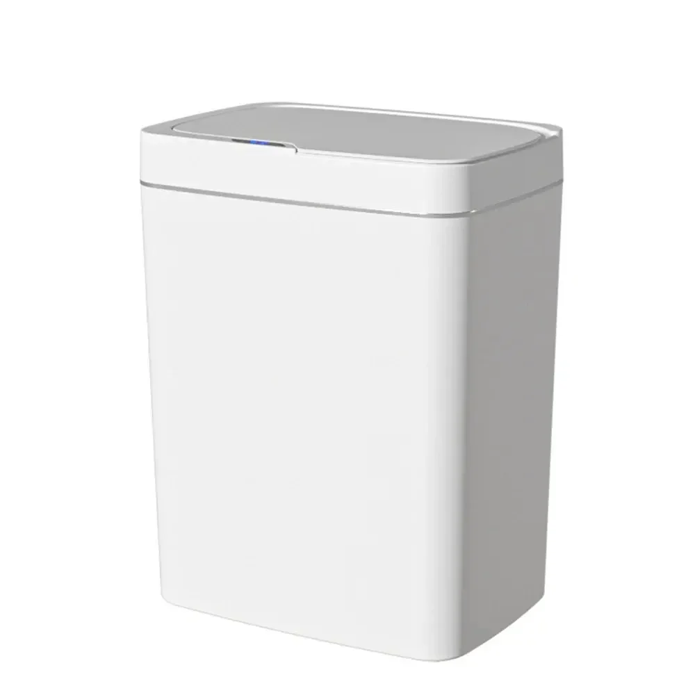 Smart Bathroom Trash Can Automatic Bagging Electronic Trash Can White Touchless Narrow Smart Sensor Garbage Bin Smart Home