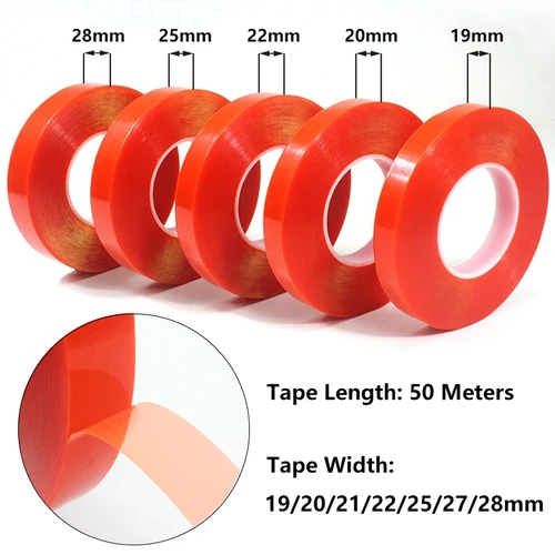 Imagen 2 del producto Cinta adhesiva para llanta de bicicleta HEPPE, cinta para llanta de neumático Tubular para bicicleta de carretera, juego de ruedas, cinta adhesiva de 50 metros de 19/20/21/22/25/27/28mm de ancho