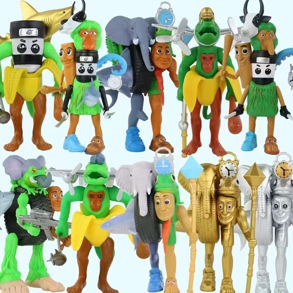 Tung Tung Sahur‌ Action Figure Toy Tralalero Tralala‌，LiriLi Larlla‌，‌Boneca Ambalam‌ Figure Toys Figurines Desktop Ornament