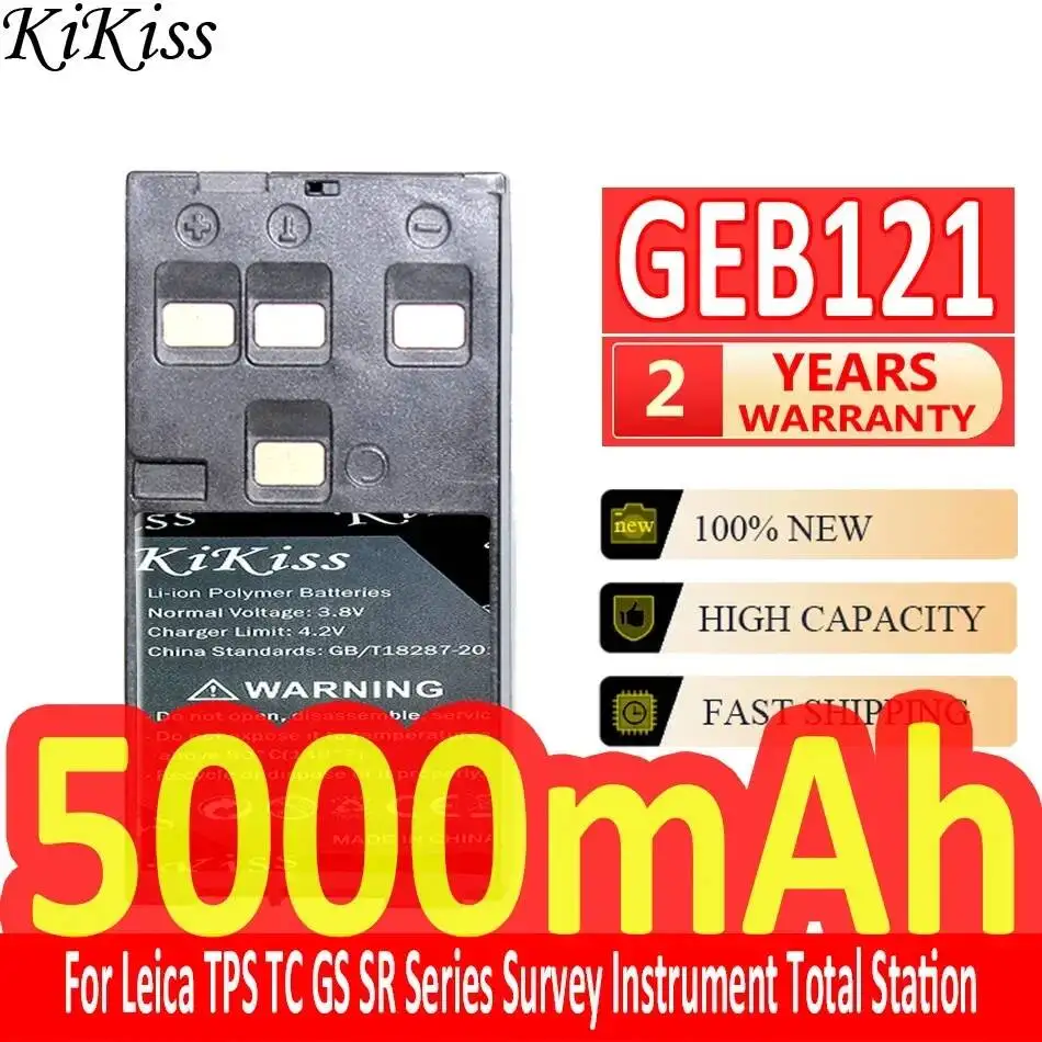 

GEB121 Stable Measuring Instrument Battery 5000mAh For Leica Tps TC GS SR Total Station