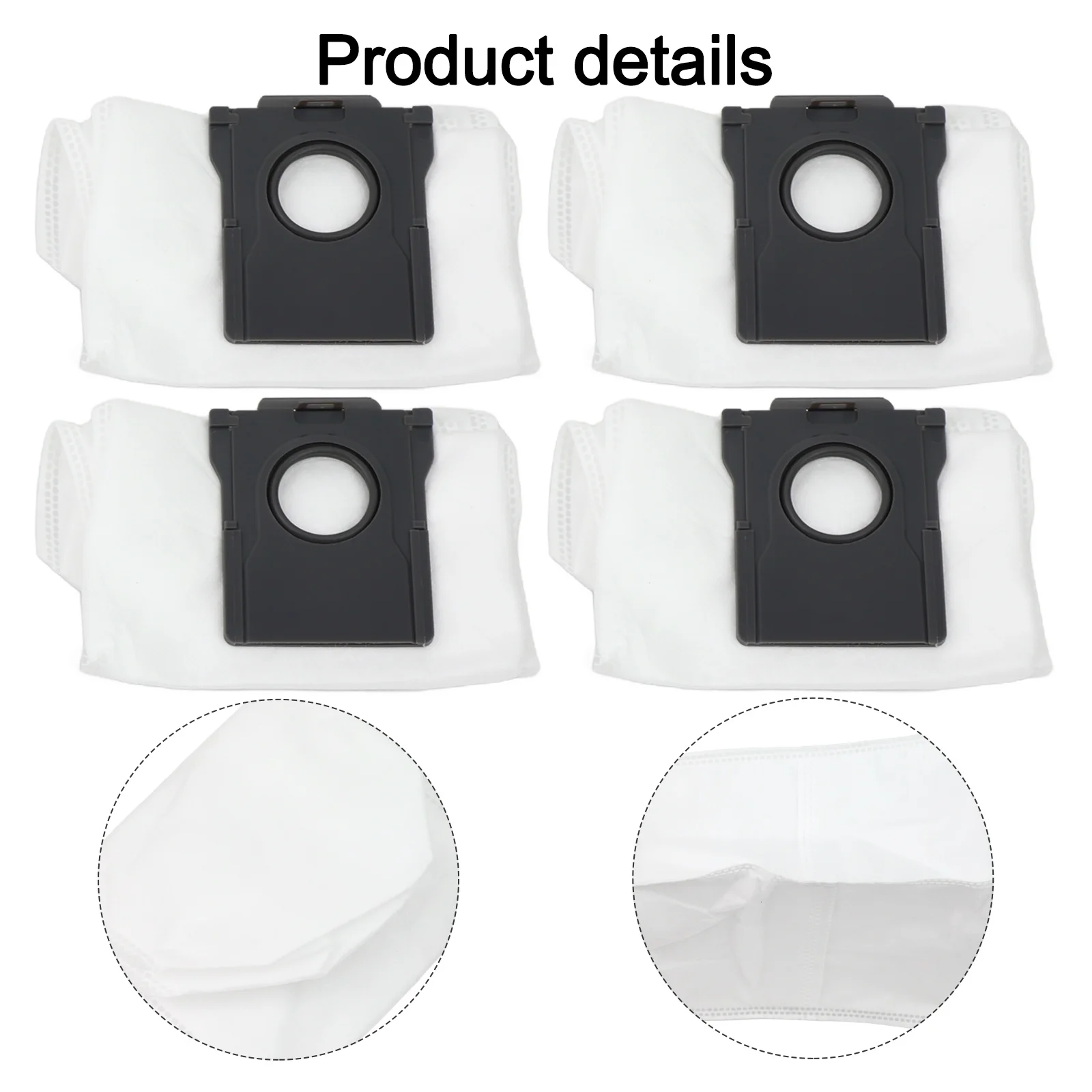 Uitgebreide filtratie met 8-pack stofzakken Geschikt voor D10 Plus Gen 2 en L10s Plus robotstofzuigers