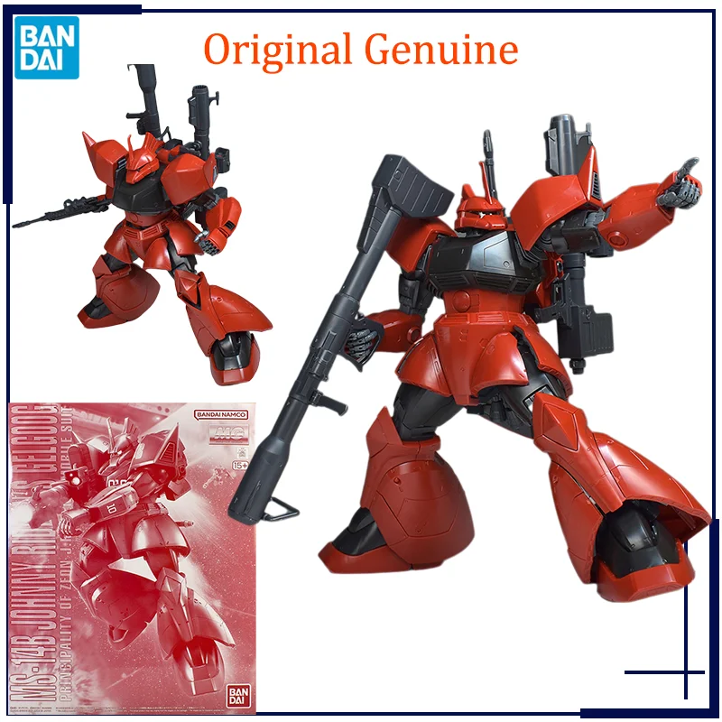 Original Genuine MG 1/100 MS-14B JOHNNY RIDDEN'S GELGOOG Gundam 2.0 Ver. Bandai Anime Model Toys Action Figure Gifts Collectible