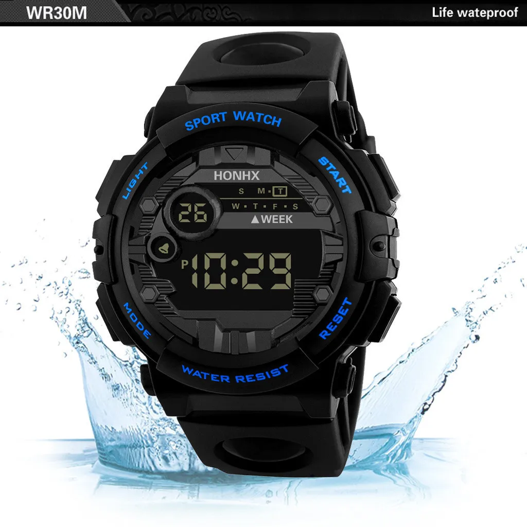 Kegllect Men Digital Watch Life Waterproof Sports Date Time Alarm Watches