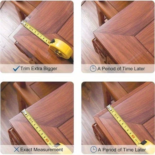 15.75×23.62 Inch Clear Table Protector Mat, 1mm Thick High Quality PVC Transparent Plastic Table Cover, Desk Pad for Writing Des