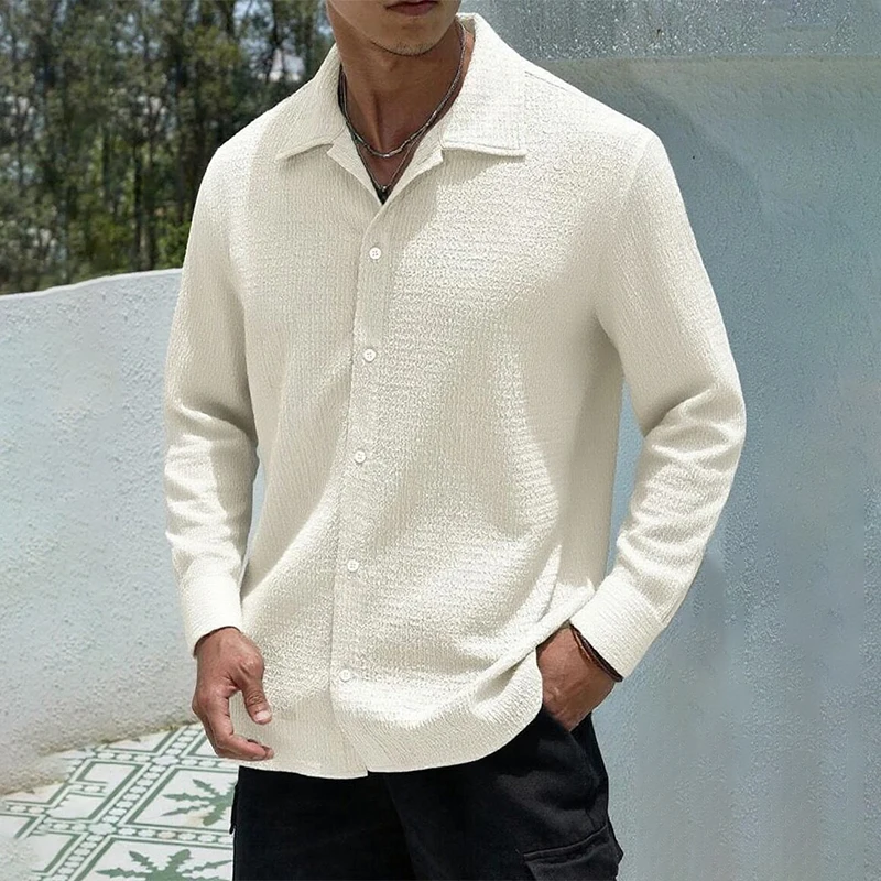 الرجال قميص طويل الأكمام الخريف الشتاء الذكور الملابس الفضفاضة حجم كبير أسود أبيض بلايز الهيب هوب قميص الموضة غير رسمي للرجال #1