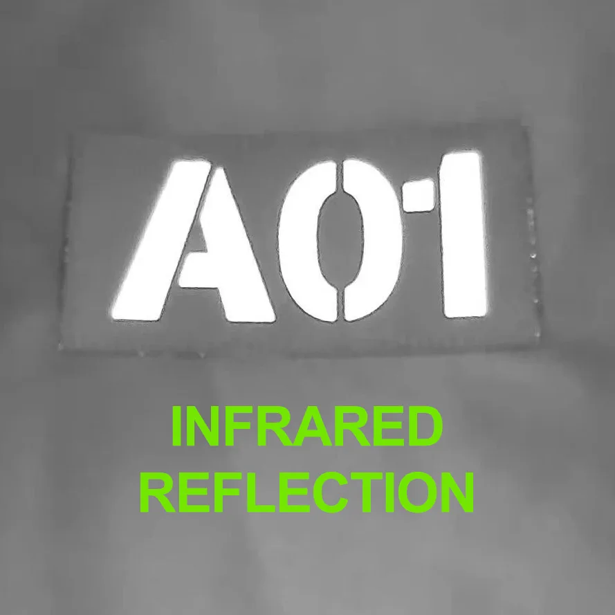 Personalizado laser de corte ir iff infravermelho reflexão remendo rádio sinal de chamada fitas de nome letras cinza moral táticas airsoft militar
