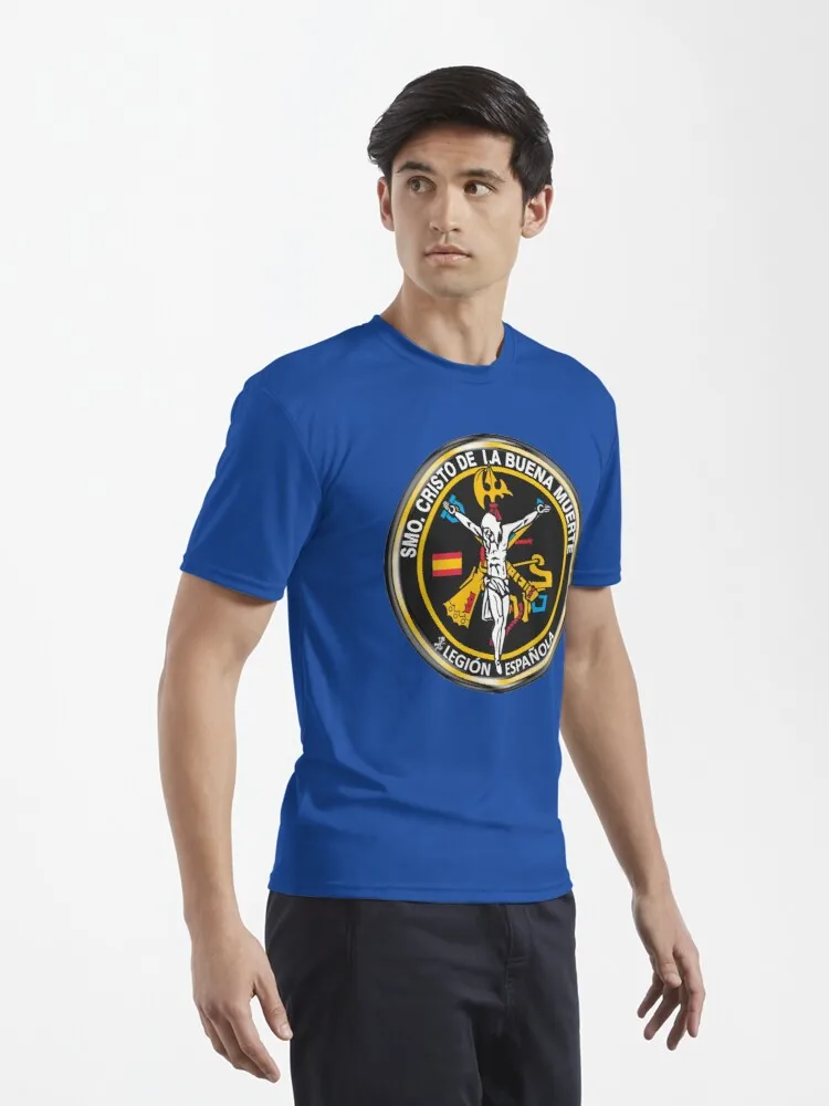 Saint. Christ of the Good Death. Spanish Legion Men T-Shirt Short Sleeve Casual 100% Cotton Shirts